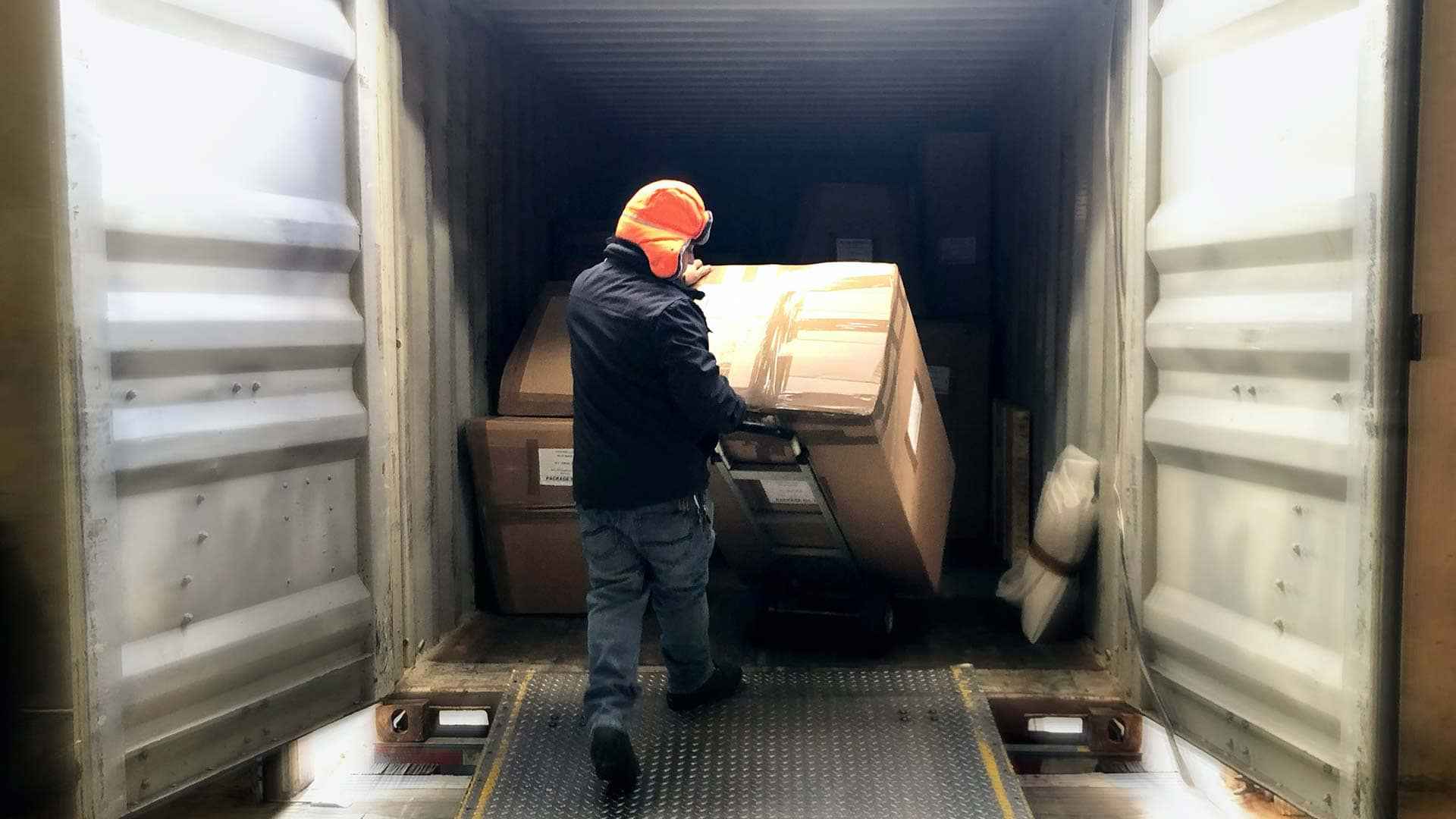 Geva transportation container loading