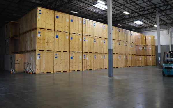 Geva warehouse filled with storage containers